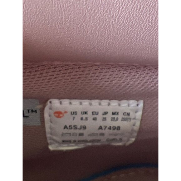 Timberland Womens 6-Inch Premium Waterproof Boots Pink Nubuck Size 7 - Picture 6 of 6